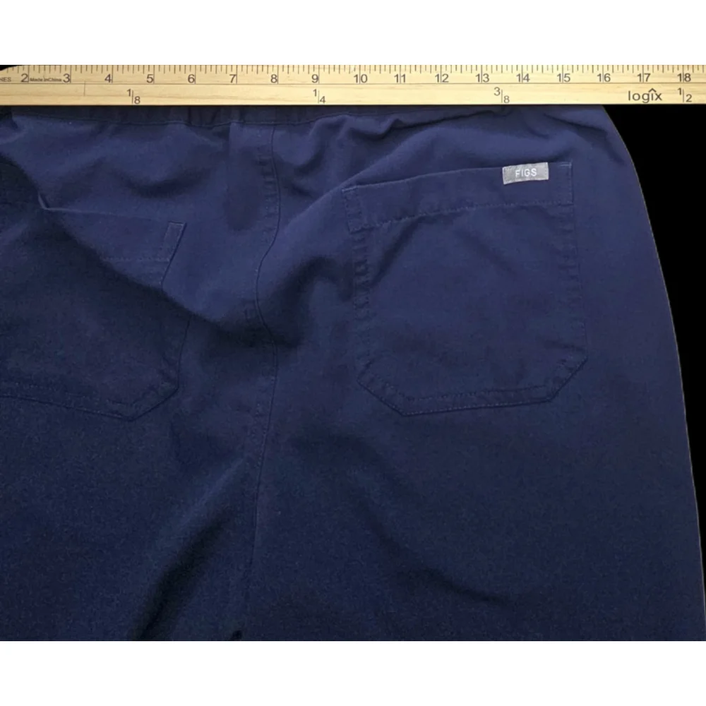 FIGS Men’s Technical Scrub Pants Small Navy Blue Stretch Drawstring Style FMS400